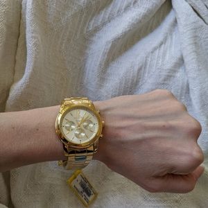 Super cool oversized gold Invicta watch